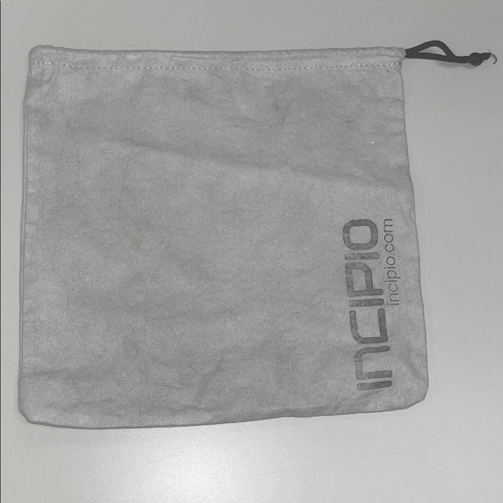 Incipio Light Gray Drawstring Pouch / Dust Bag - Picture 1 of 7